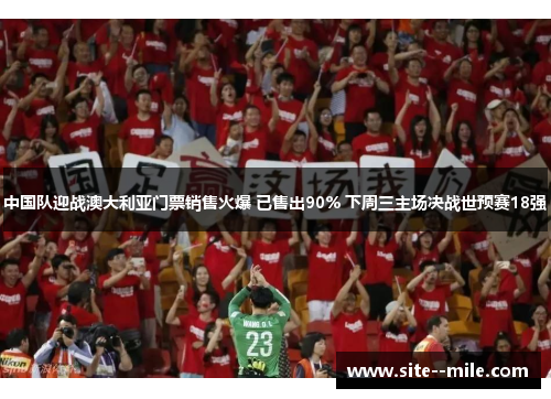中国队迎战澳大利亚门票销售火爆 已售出90% 下周三主场决战世预赛18强
